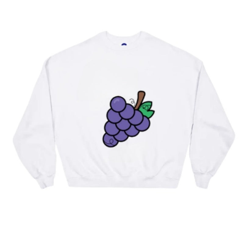 Modern Graphic Grape Sweatshirt