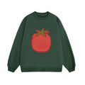 Trendy Tomato Print Graffiti Sweatshirt